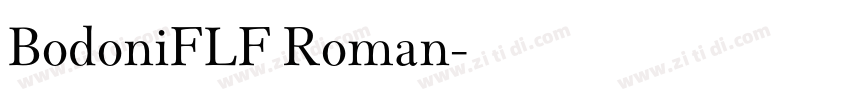 BodoniFLF Roman字体转换